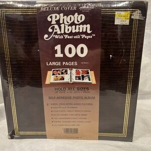 Vintage Pioneer Deluxe Cover 100 Photo Album Large Fast-stick  50 Sheets NEW